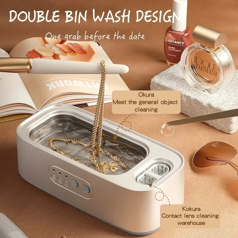 منظف محمول متعدد الاستخدامات مع ماكينة تنظيف متعددة الأغراض تعمل بالاهتزاز عالي التردد وقابلة لإعادة الشحن عبر USB #4