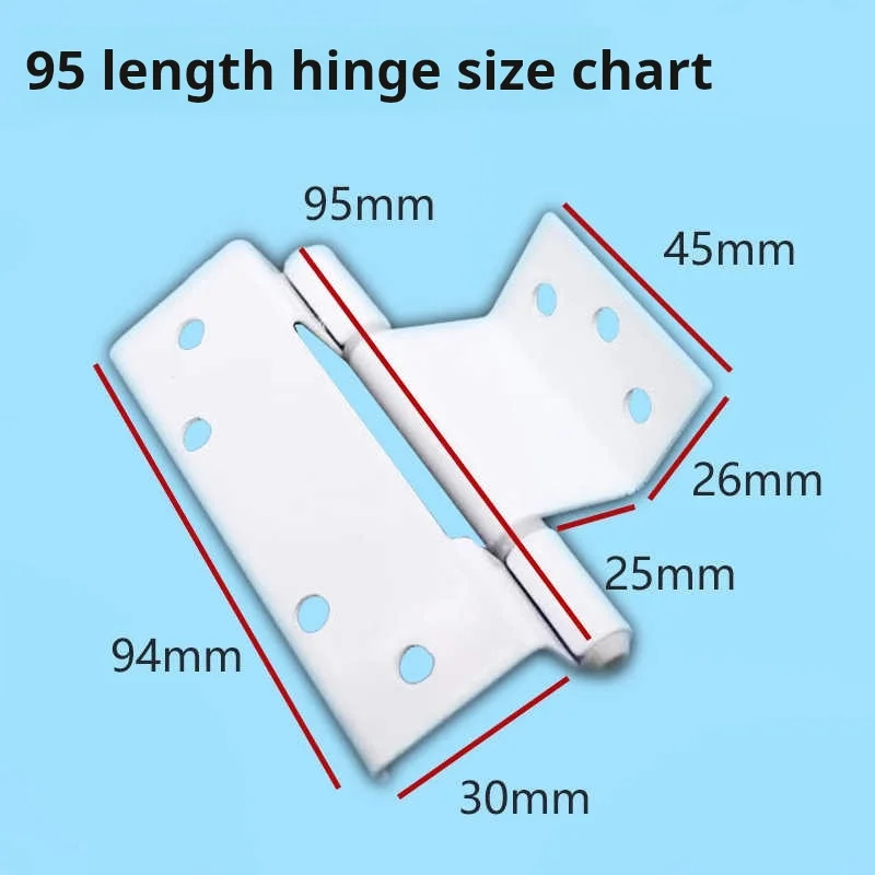 2PCS Plastic Steel Doors Windows With Internal Hinges External Open Windows Hardware Door And Window Accessories 75/95 Iron Hing