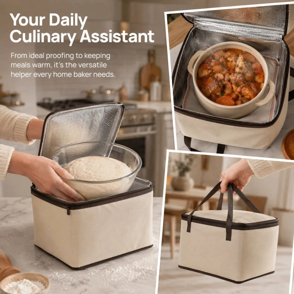 Digital Temperature Control Dough Proofer Constant Temperature 9 Gears Adjustment Dough Proofer Warming Box 20L Capacity 110V