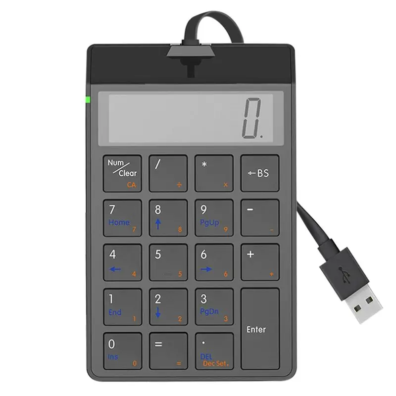 

A29F-Паряжаемая цифровая клавиатура и калькулятор Bluetooth 2-в-1, клавиатура с цифровой панелью и 12-значным ЖК-дисплеем