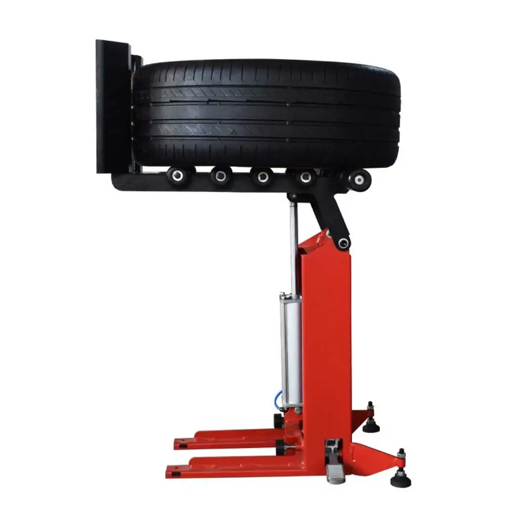 Pneumatic Tire Changer Machine with Assist Arm Tyre Tapping Tool & Tire Loading Device for Automotive Repair
