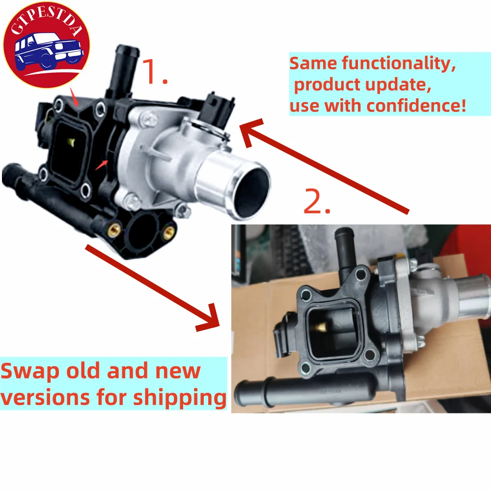 25192228 Engine Coolant Thermostat Housing with Sensor Gasket 1.8
