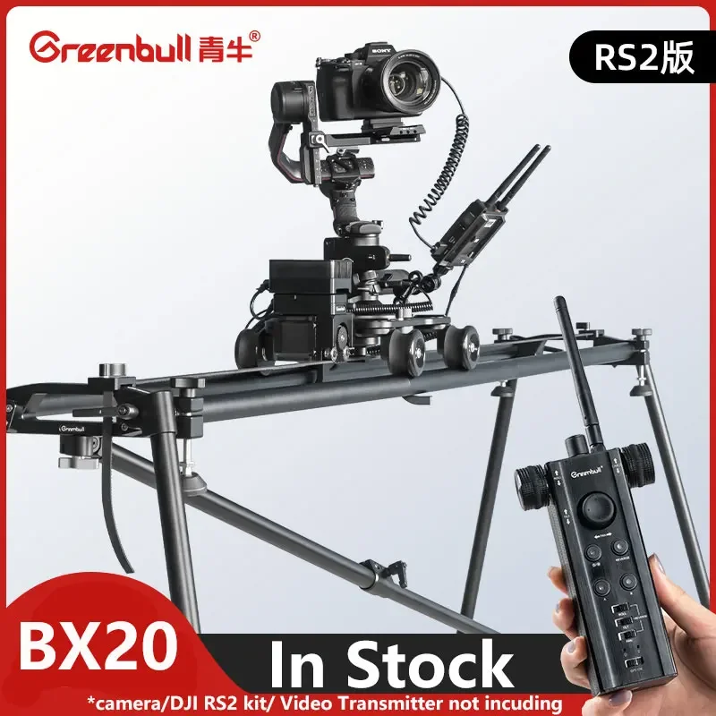 Greenbull BX20-RS2 Camera Slider Track Dolly Slider Rail System with Motorized Time Lapse and Video Shot for DJI Ronin RS2