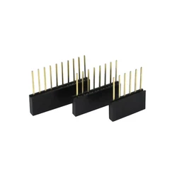 10PCS 2.54mm Single Row Pin 10MM PC104 Long Female Pin Header Socket Strip Stackable PCB Connector 1*6p 8p 10p For Arduino