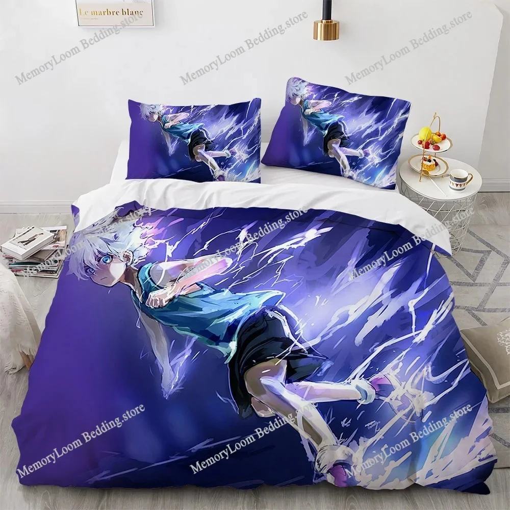 3D Print Fashion Anime Hunter X Hunter Bedding Set Boys Girls Twin Queen Pillowcase Comforter king Queen Size Boys Adult Bedding