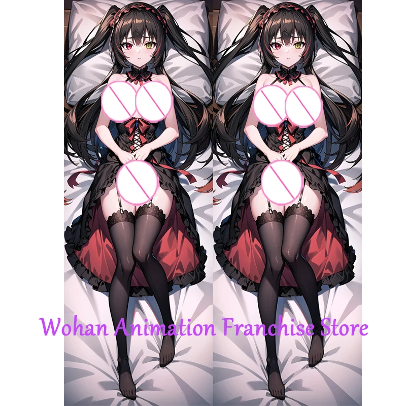 

Dakimakura Anime Pillow Case Kurumi Tokisaki Pillow Cover Halloween Christmas Decoration 2023