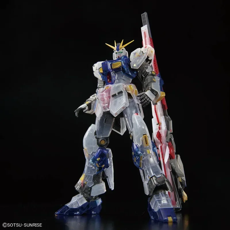 Bandai in Stock Original RG 1/144 GUNDAM SIDE-F Limited RX-93ff V GUNDAM[CLEAR COLOR] Anime Action Figures Toys PVC Collectible