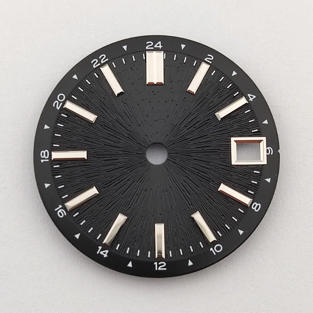 28.5mm dial nh34 nh35 dial custom logoRadial pattern dial refit dialsuitable for nh34 nh35 movement watch dial