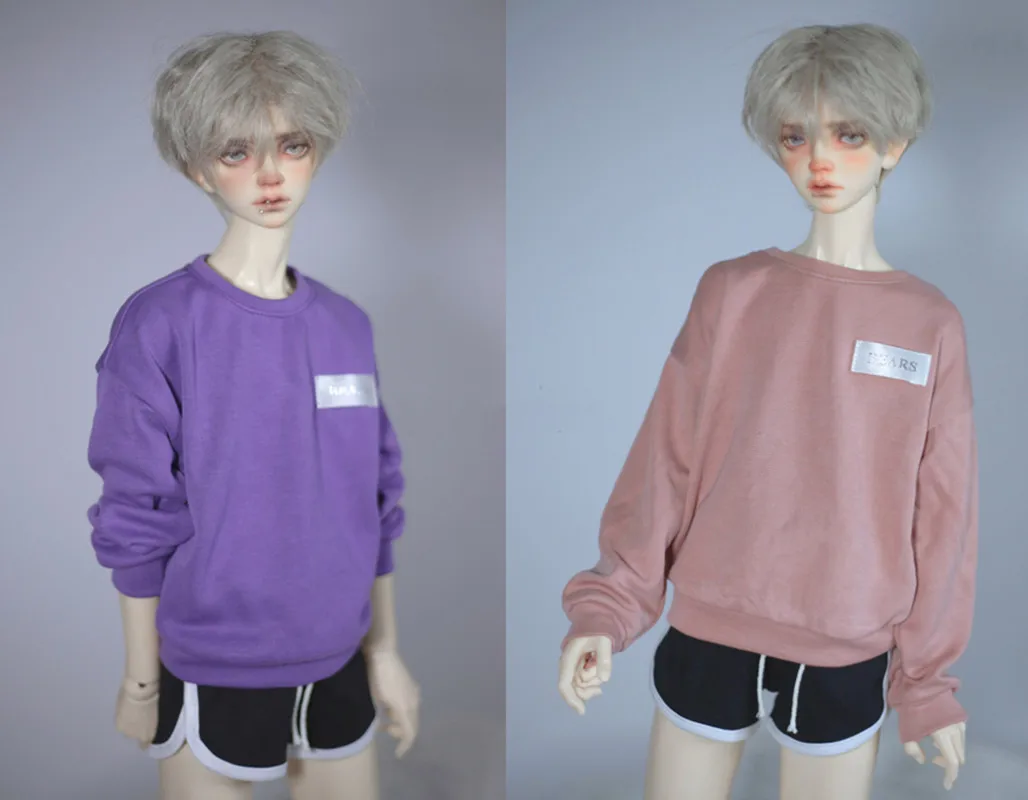 BJD doll clothes suitable for 1/3 1/4 Uncle size all-match loose sweater 2 colors into doll accessories