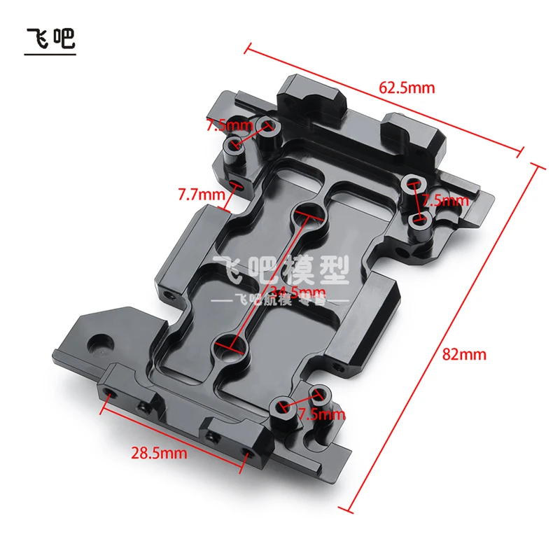 Caja de onda de aluminio, placa inferior de Metal, código de tracción para coche teledirigido 1/10 AXIAL SCX10 II 90046 Traxxas TRX4 Defender Sport Parts