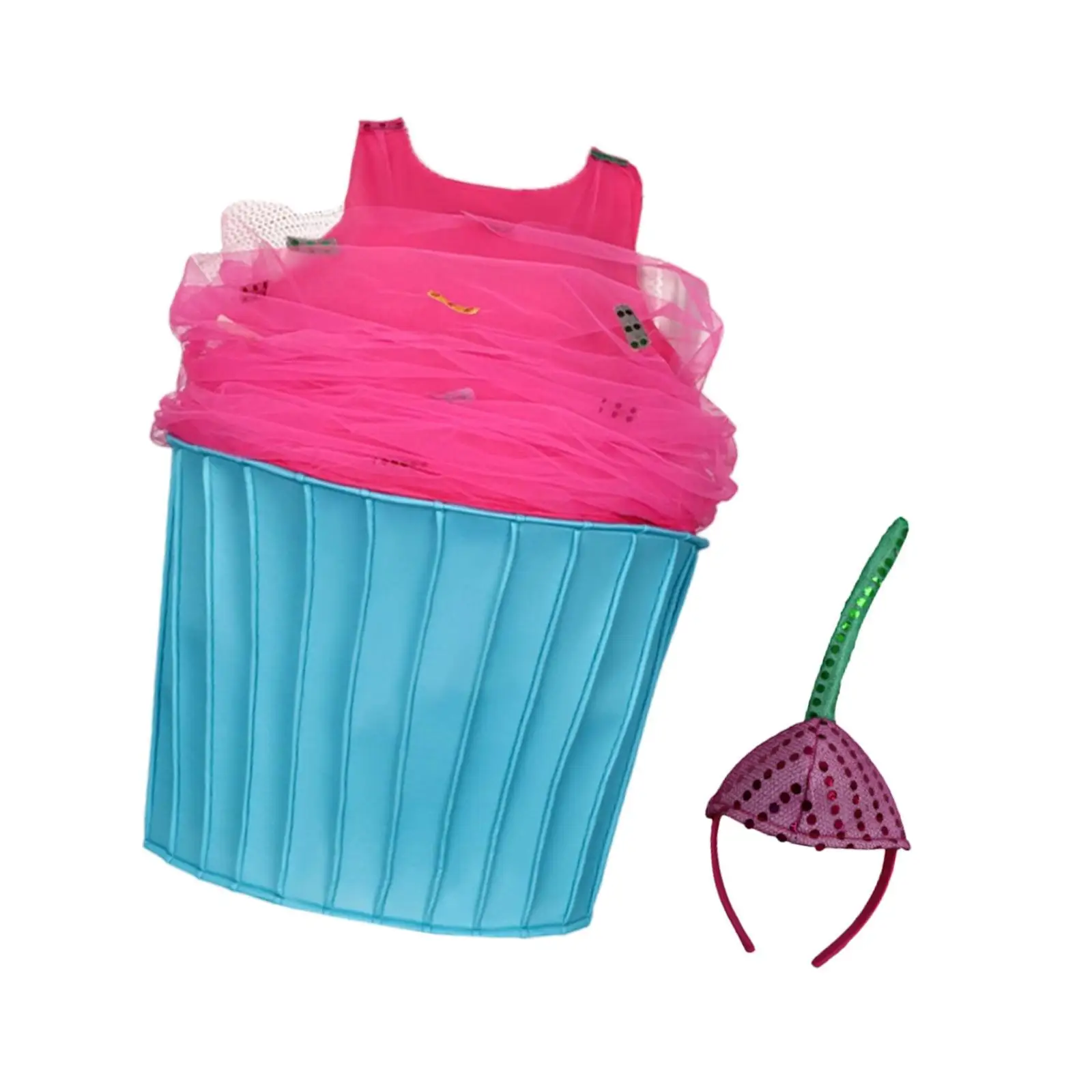 

Women Cupcake Costume Adult Fancy Dress Prop for Role Play Stage Show Masquerade