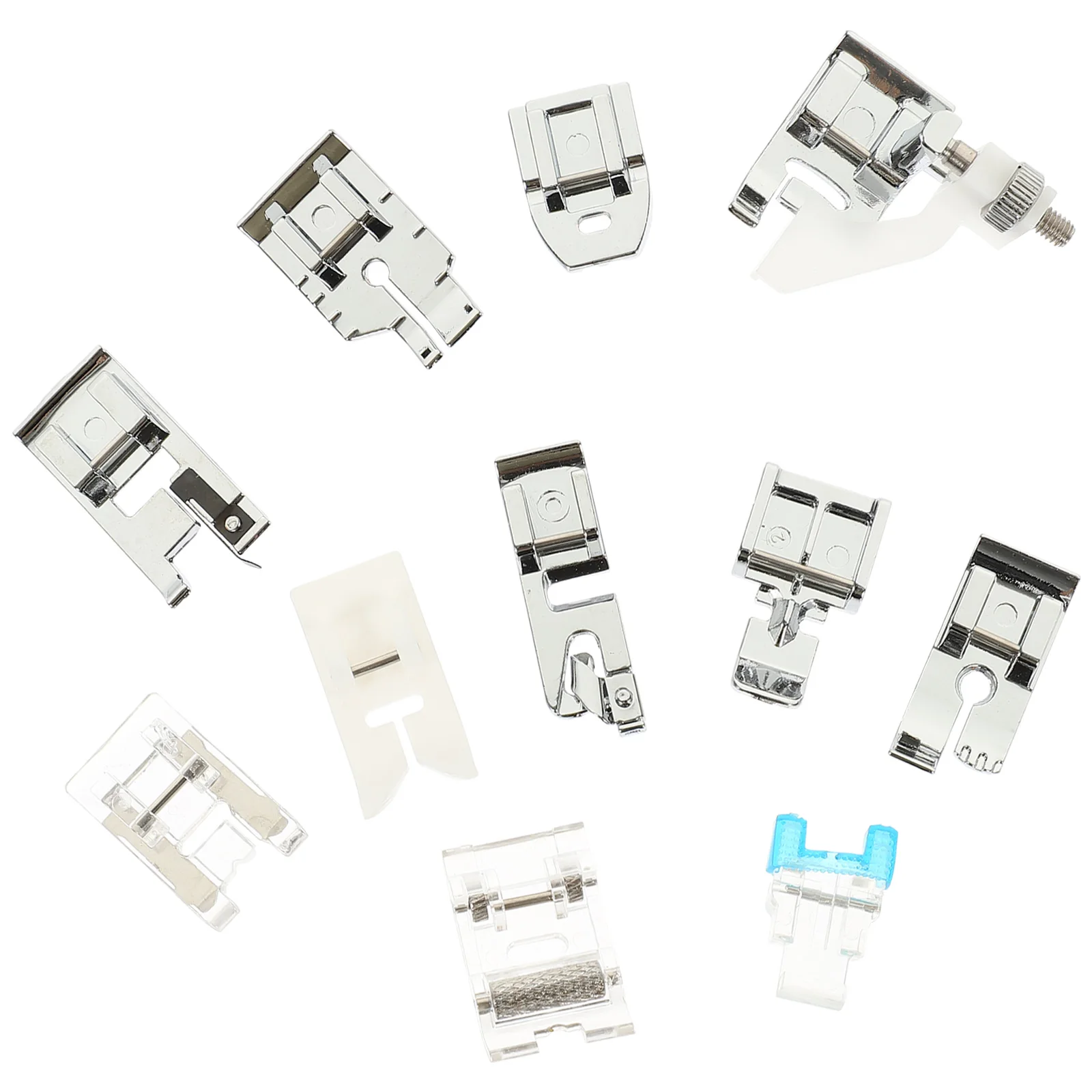 

11 Pcs Foot Set Sewing Machine Accessories Presser Foot For Sewing Machine Durable Alloy Quilting Patchwork Supplies Elastic