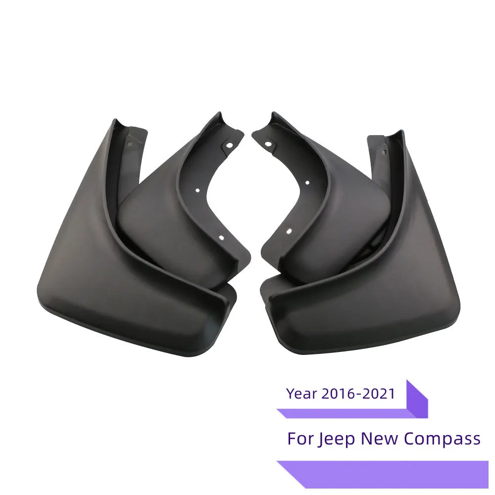 4x for Jeep Compass 2016 2017 2018 2019 2020 1.4T 2.4T MK2 MudGuards Splash Guards Front Rear Wheels Fender Flaps Car Styling