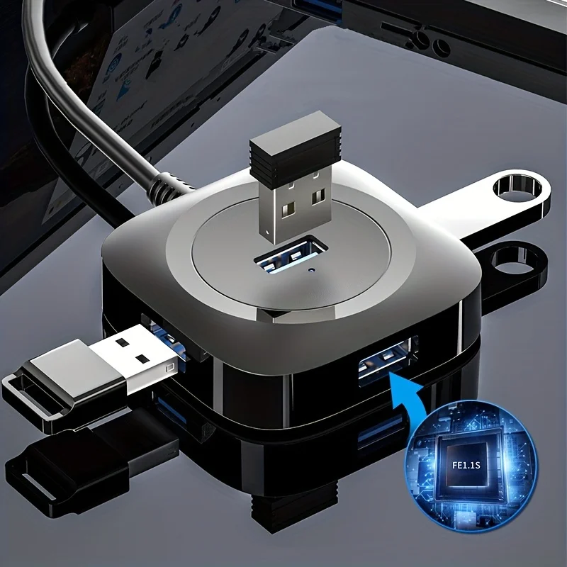 

Docking Station Function Expansion Computer Hub Plug Play USB3.0 Splitter Cable Hub Home Use