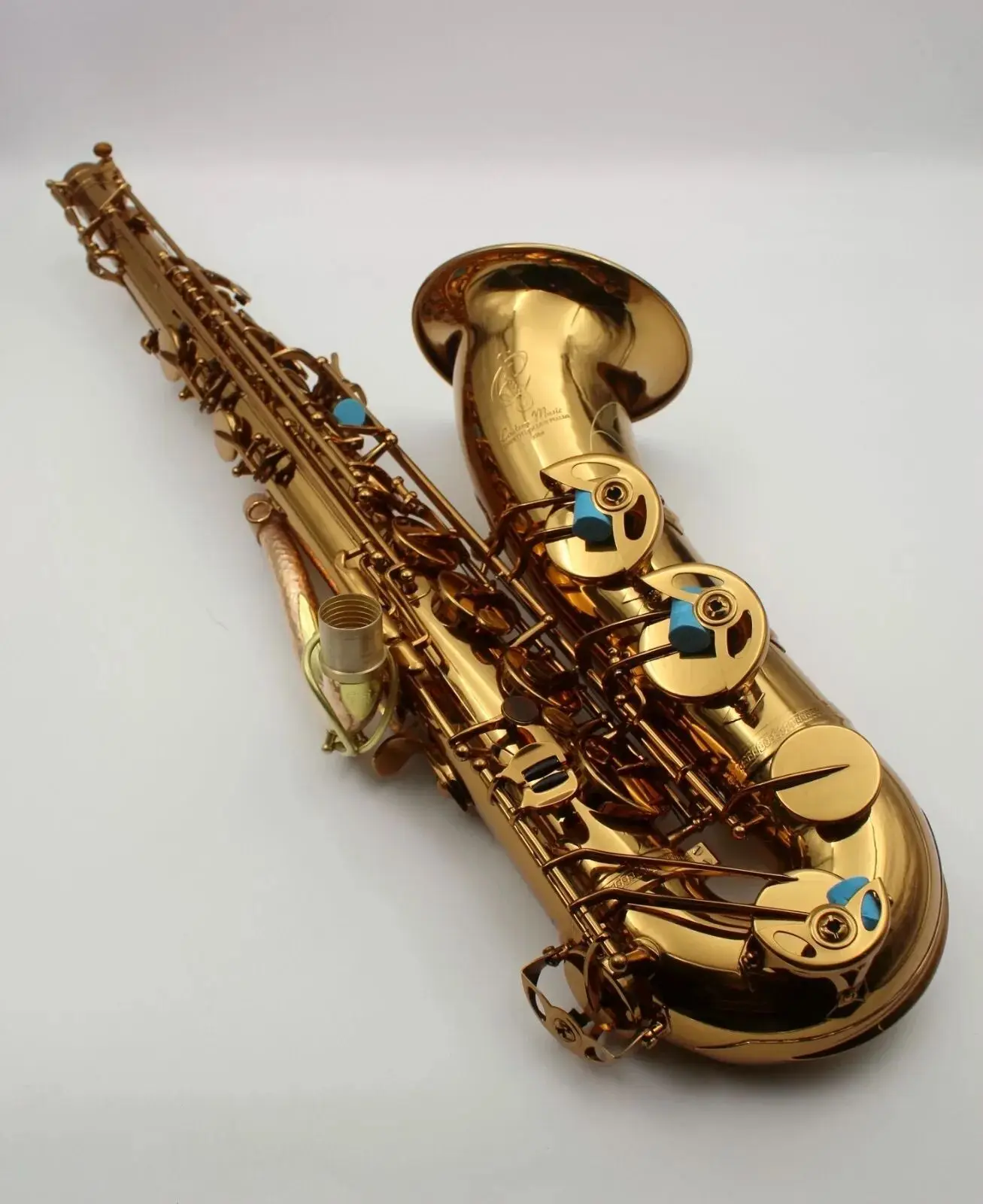 Eastern music champagne gold Mark VI style three double rail # tenor saxophone