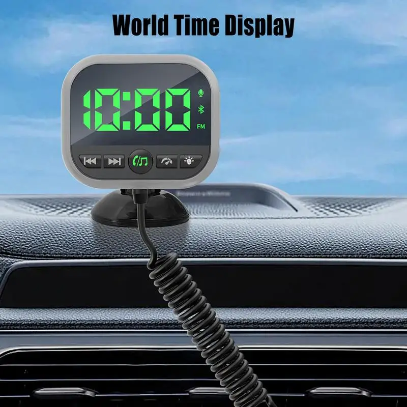 

BT Connector For Car Small BT Audio Receiver Multifunctional Mp3 Player Transmitters With LED Display Speed Detector For Music