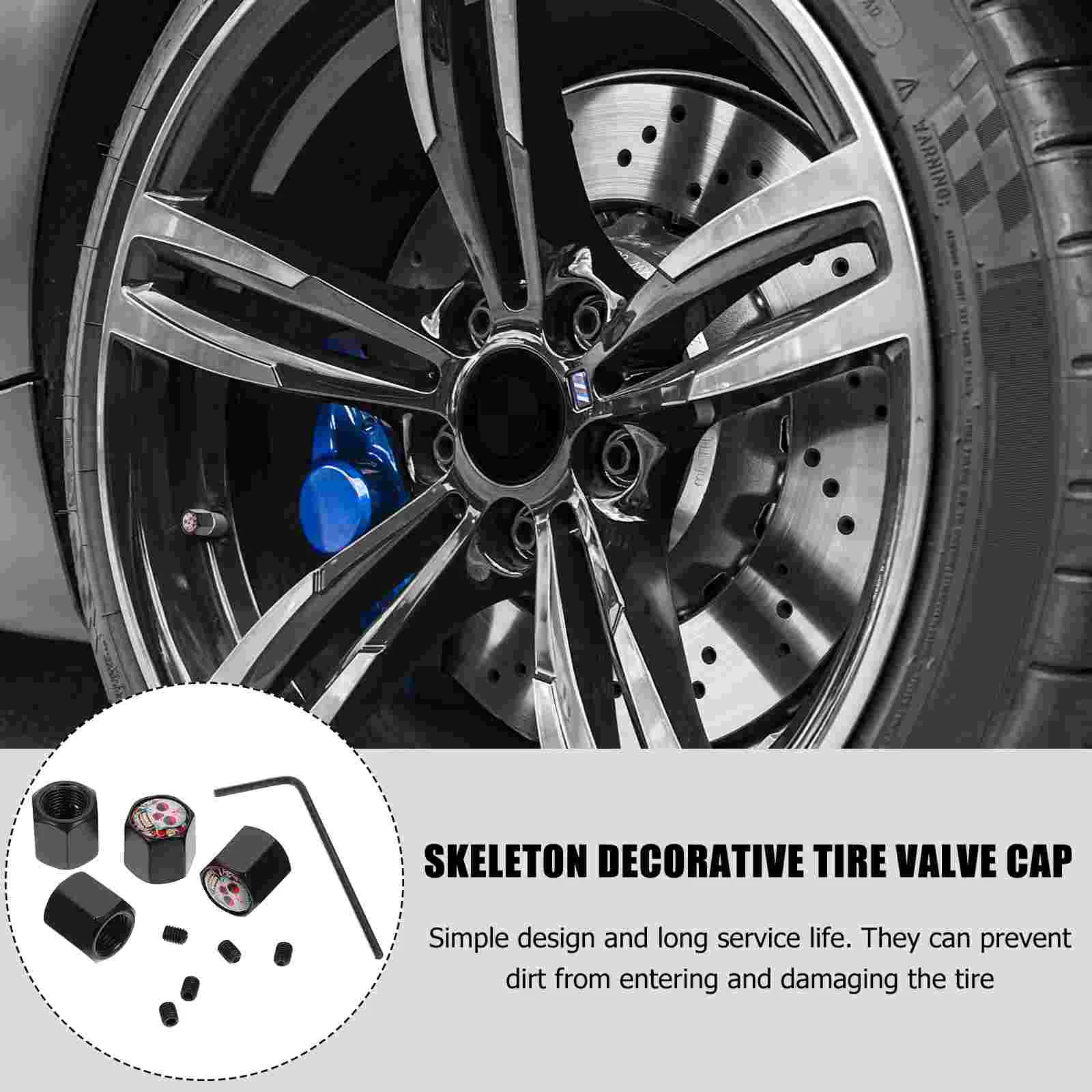 Anti-theft Mouth Cap Auto Funny Valve Caps Wheel Dust Electric Bike Tire Valves Stem Air