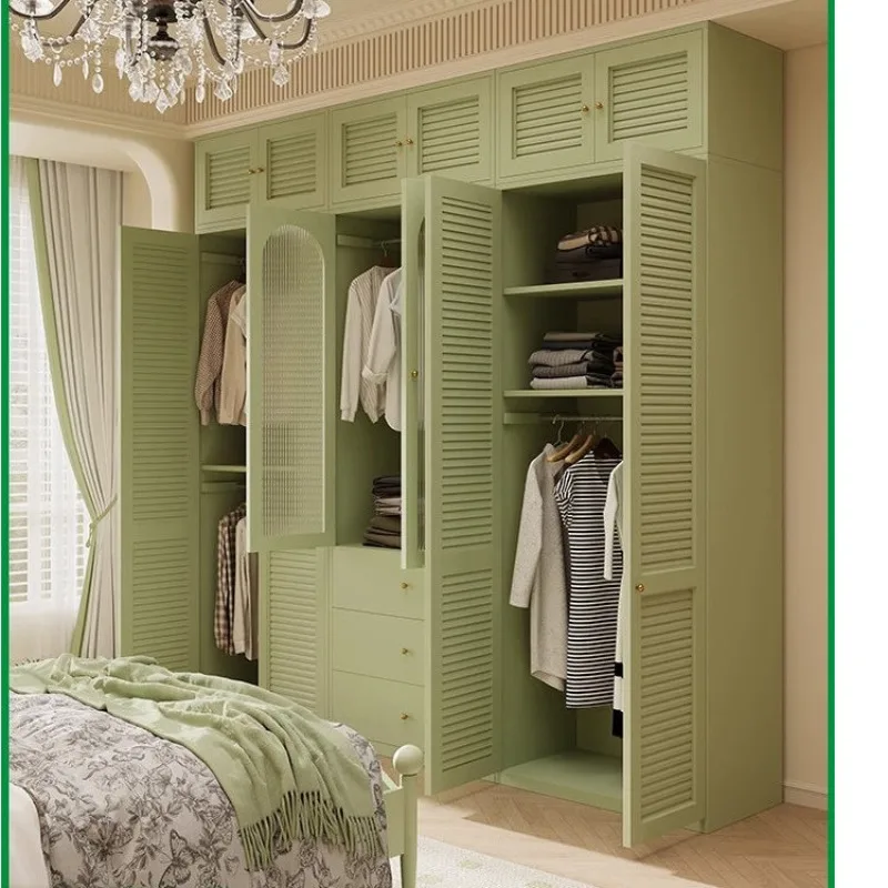 

Green Partition Luxury Wardrobe Square Simple Drawers Storage Cabinets Wardrobe Wooden Modern Mueble Organizador Furniture