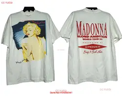 Madonna Blond Ambition World Tour T Shirt Full Size S 5XL long or short sleeves