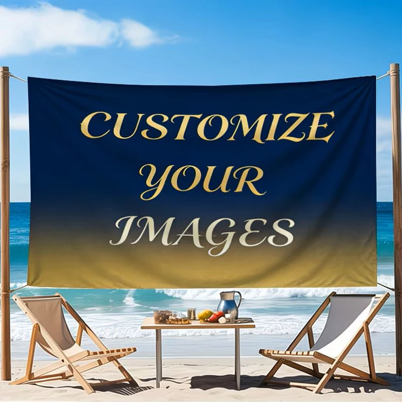 Custom Flag Banners printed Text Photos Advertising Competition Game Team Birthday Wedding Graduation Tourism Shipwreck Outdoor