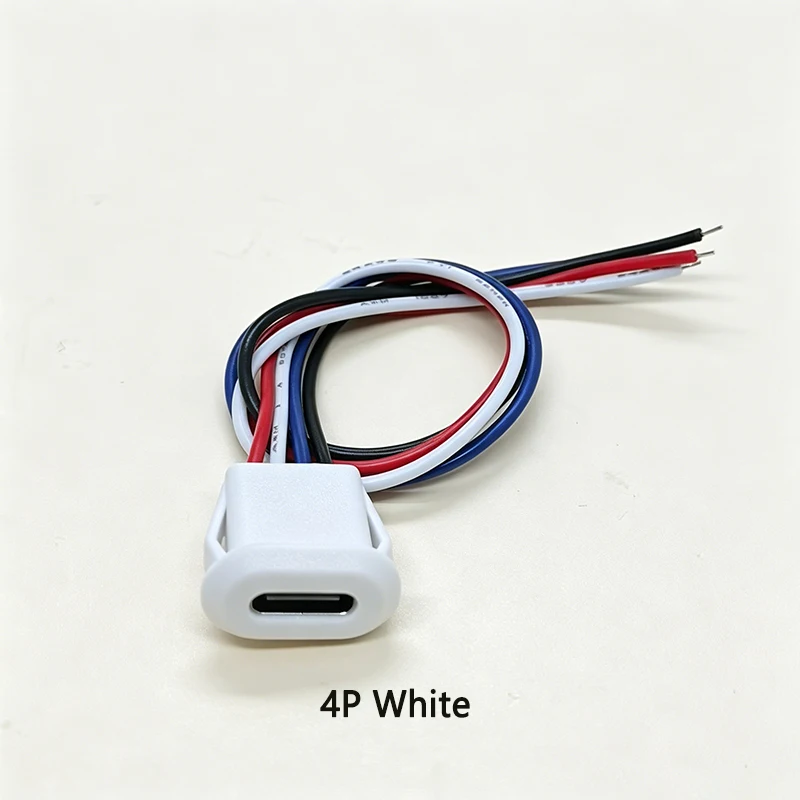  Ovaler USB-C-Ladeanschluss mit 2/4/6 Pins und Kabelbaum für DIY-Elektronik, Powerbanks und kleine Gerätemodifikationen – Detail 11