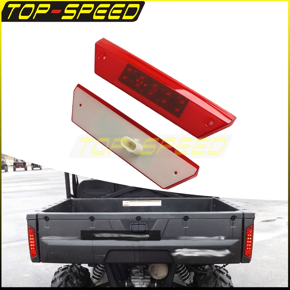 

2x UTV Rear Red Lens Tail Light For Polaris Ranger 500 4x4 EFI 700 XP 800 4x4 6x6 XP EFI/Crew Motorcycle Tail Brake Stop Lights