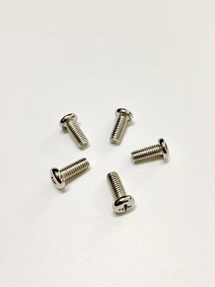 

Iron Plated Nickel Material Fasteners Bolt Disk Head Cross Groove Mechanical Thread Specification M5x0.8P Metal Screws