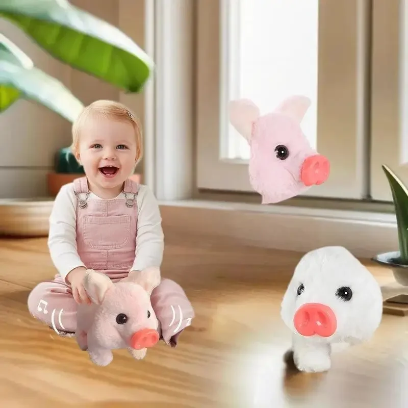 Symulowane Elektryczne Prosiaczki Pluszowe Realistyczne Zabawki Może Chodzić Szczać Elektroniczne Zwierzątka Domowe Śliczne Prezenty Dla Dzieci