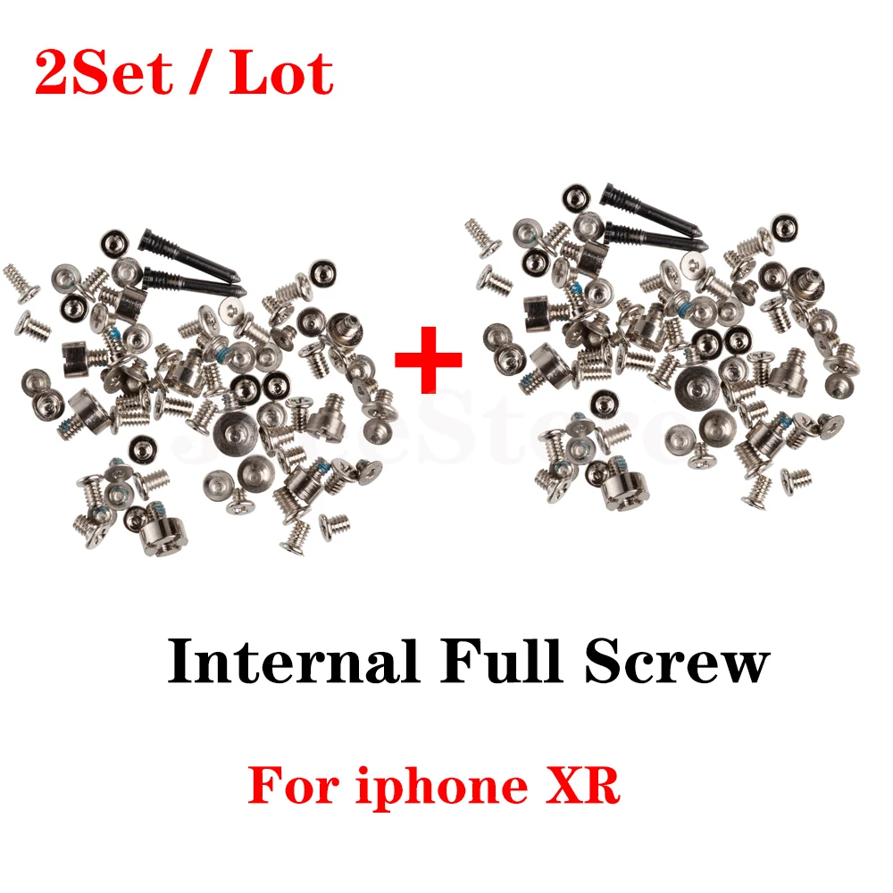 2set Full Screw Set For iPhone X XS XR 11 12 Pro Max Mini 6 6S 7 8 Plus Mobile Accessories Inner Complete Screws Repair Parts