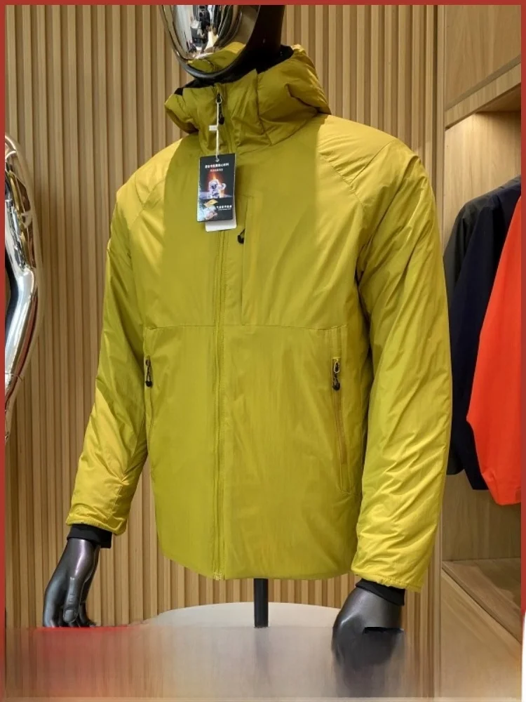 Jaet de algodão quente leve ao ar livre masculino inverno nova chegada high-end funcional faionable urbano sle zíper decoração