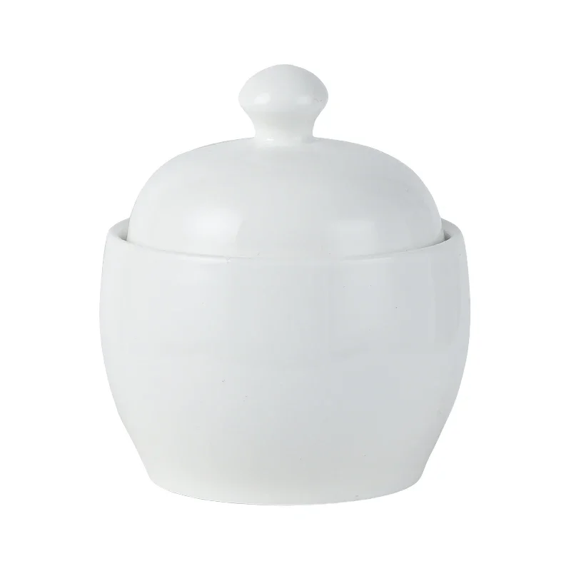 White, Ceramic with Lid, Steamed Egg Bowl, Soup Bowl, Rice Bowl, Dessert Bowl, Hotel, Restaurant Bird\'s Nest Small Cup, Separate
