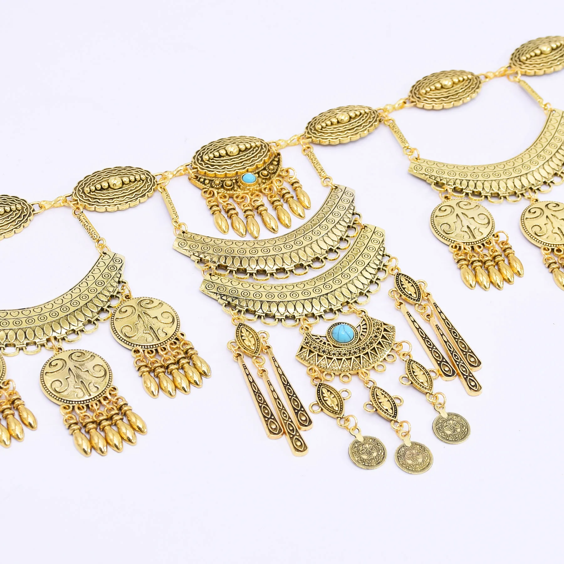 Antyczny damski łańcuszek na t – Ethnic Fashion Accessories recenzja i cena