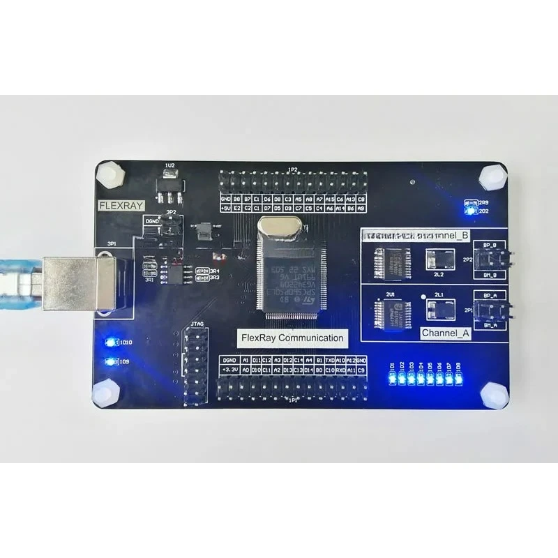 FlexRay Development Board SPC560P50L3, Two-Machine Communication, FlexRay to Serial Port/CAN Bus Converter Module