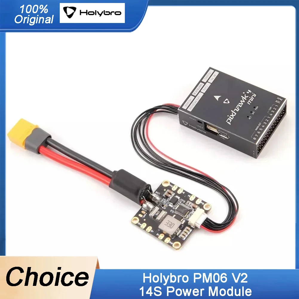 

PM06 V2 14S Power Module for RC FPV Drone 2S-14S Input 60A Rated Current Compatible with Pixhawk 4 Mini Durandal Pix32 1