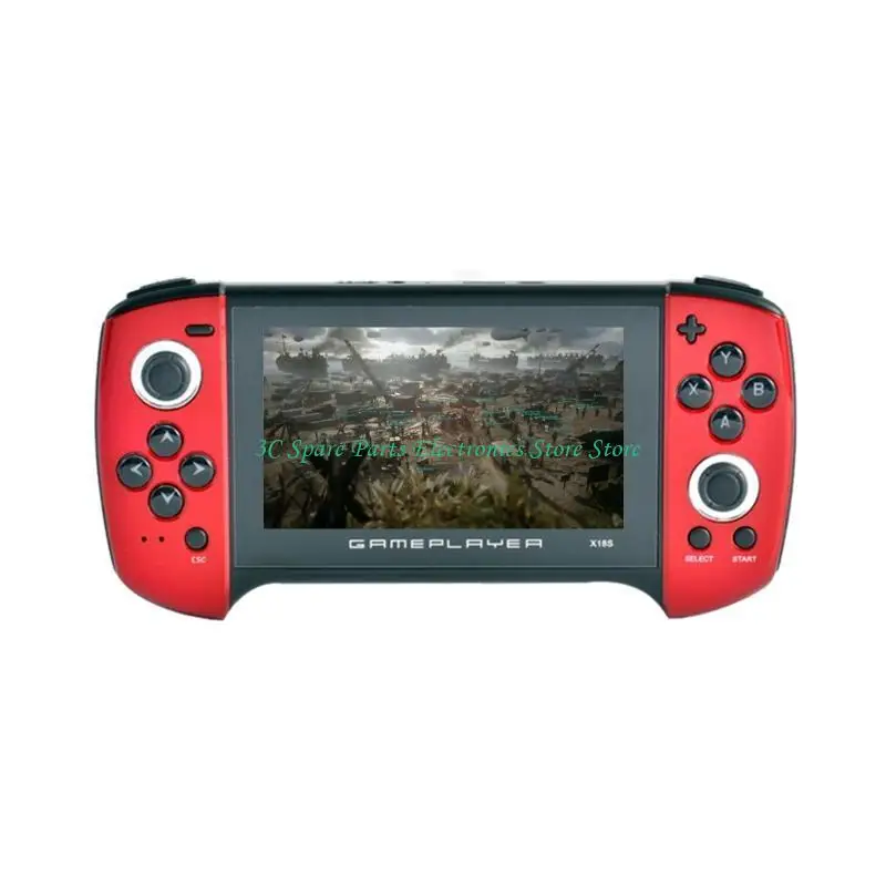 Console gioco portatile SZ X18Plus Schermo da 4,3 pollici Doppio joystick Supporto per giochi classici a 64 bit per il
