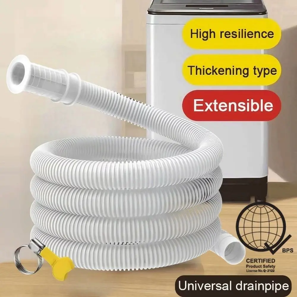 

Новый пластиковый сливной шланг для кондиционера, белый утолщенный сливной шланг, полуавтоматическая трубка для стиральной машины