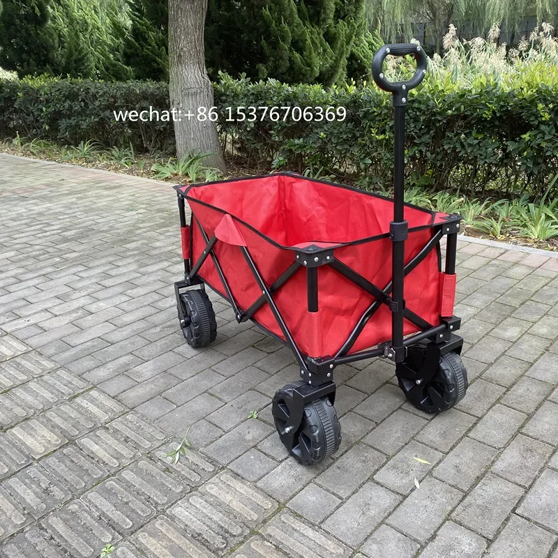 Collapsible Storage Cartss Wagon Decorative Garden Furniture Outdoor Folding Wagon