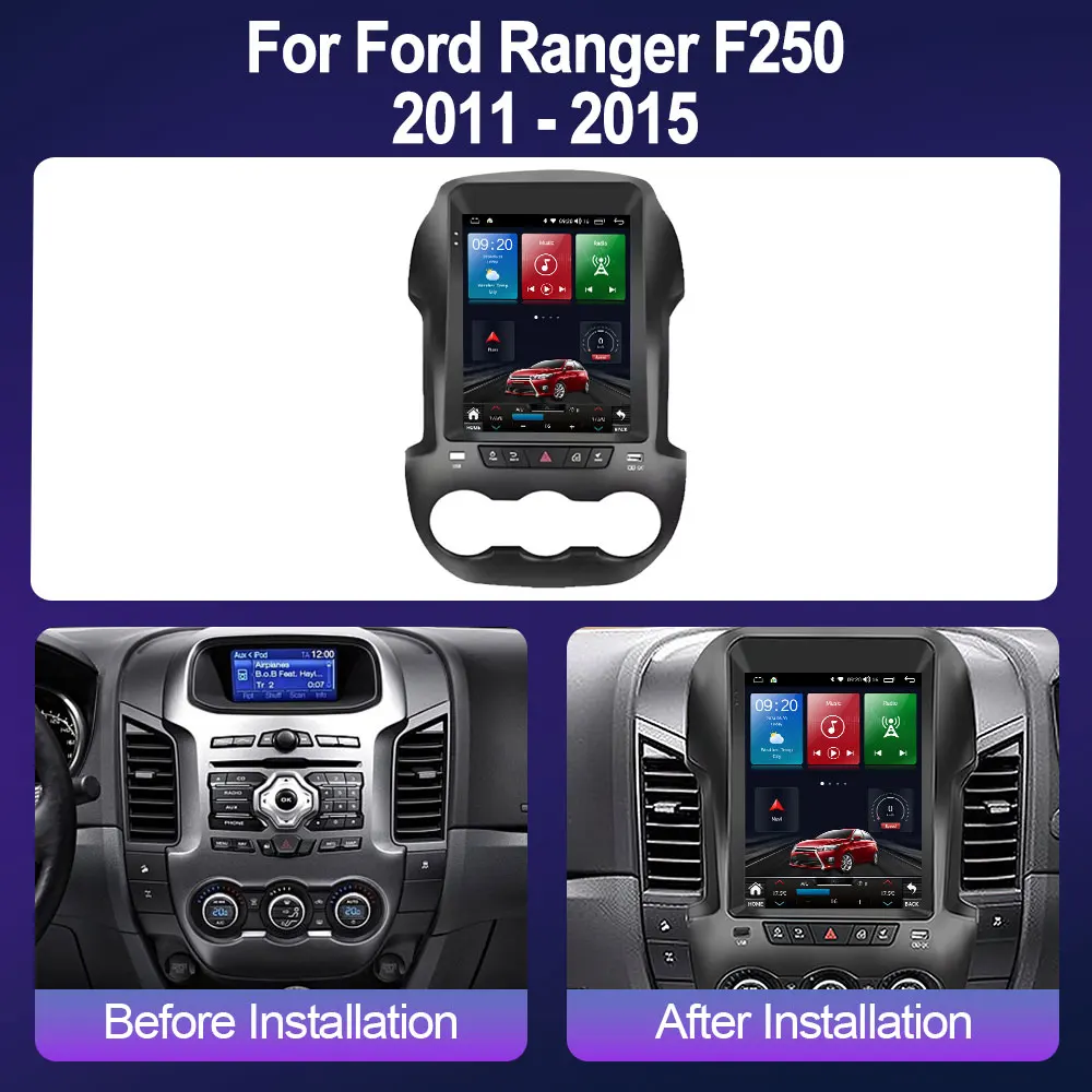 لفورد رينجر F250 2011-2015 9.7 "7862S QLED أندرويد 13 راديو السيارة تسلا نمط الوسائط المتعددة مشغل فيديو Carplay نظام تحديد المواقع نافي ستيريو