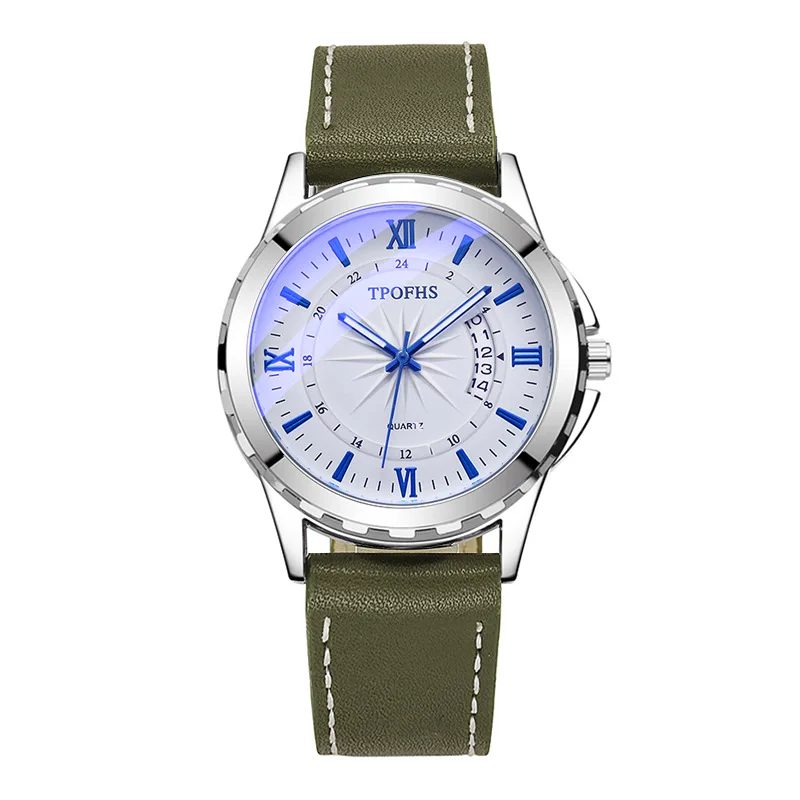 Calendar Waterproof Watch for Men Leather Band Men  Wristwatch Simple Business Luminous Quartz Watch Sports Jewelry Gift Montre