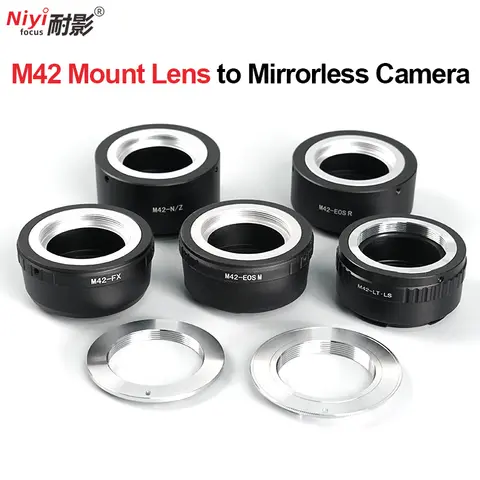 M42 Lens Adapter Camera Lens Convertor Adapter Ring for M42 Mount Lens to Sony E Nikon Z NIkon F Canon EOSR EOSM EF Olympus L FX