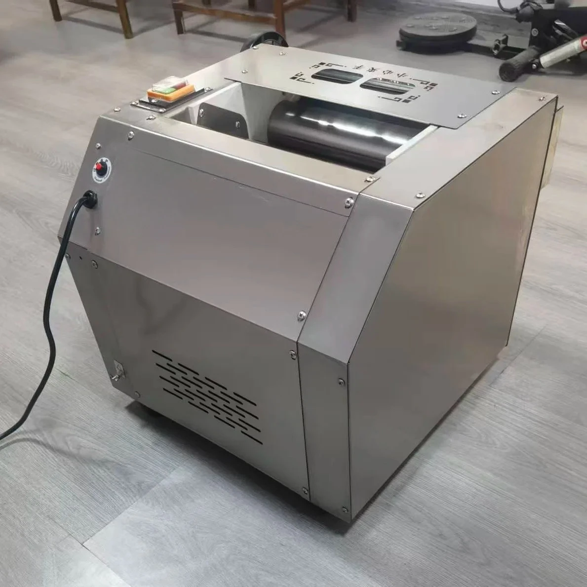 Machine Desktop Pasta Machine Stainless Steel Noodle Maker for Restaurant Bakery Electric Dough Roller Pressing Making