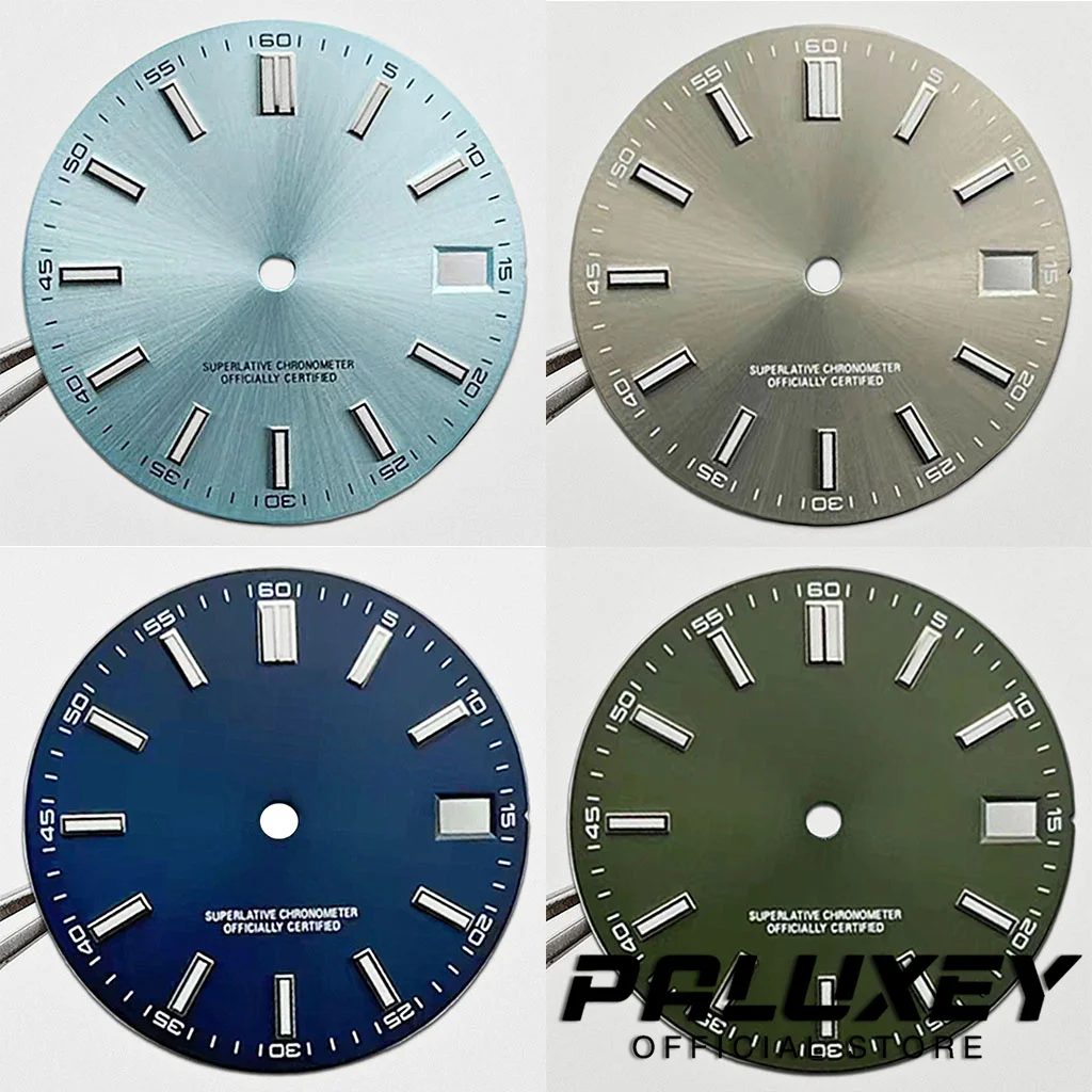 NH35 Watch Dial 28.5mm Log Modified Dial Luminous Watch Face Modified DIY Watch Accessories for NH35 NH36 Movements
