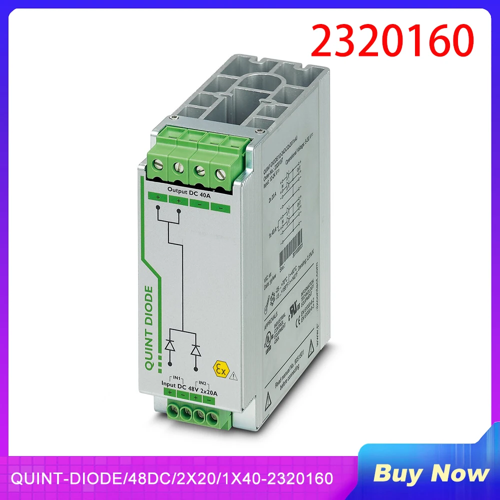 2320160 New For Phoenix QUINT-DIODE/48DC/2X20/1X40-2320160 QUINT DIODE Diodes Redundancy Module