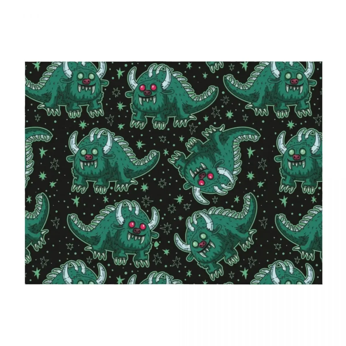 

Hodag Cryptid Black Throw Blanket warm winter Bed covers Heavy Decorative Throw Blankets