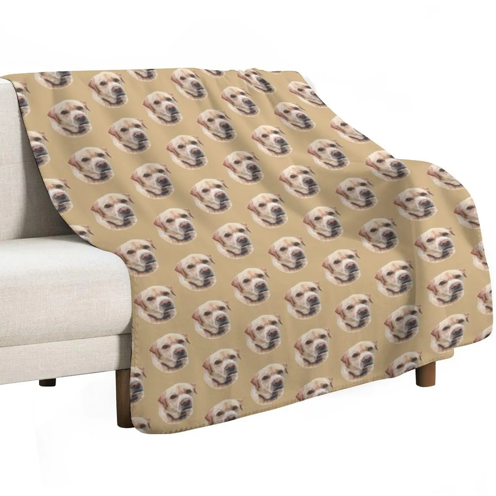 Yellow Labrador Throw Blanket Thin Softest Baby Beautifuls Comforter Single Blankets