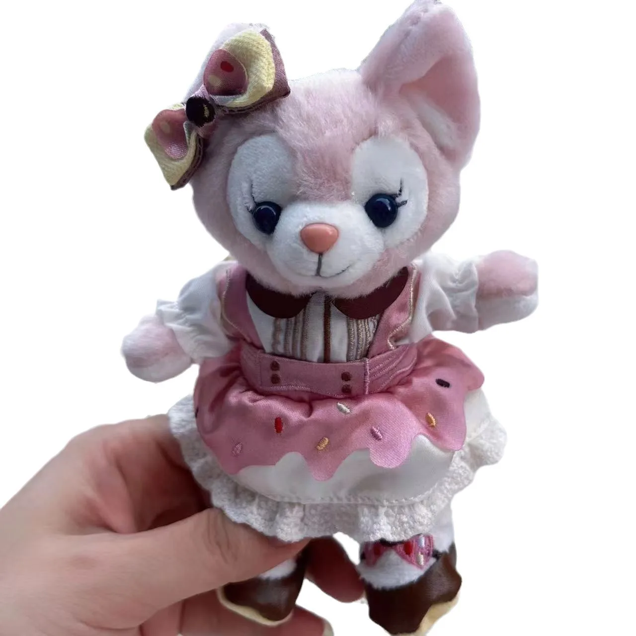 Pendentif de sac à dos mignon dessin animé Disney Duffy Family Kawaii LinaBell, porte-clés en peluche de 15cm, cadeau d'anniversaire