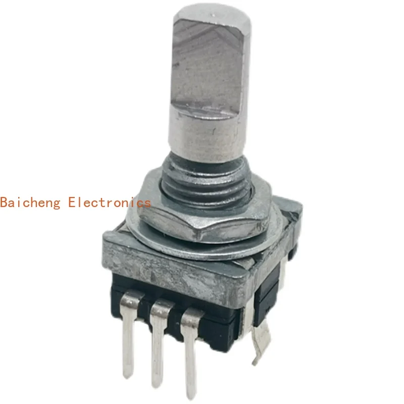 10PCS Rotating 360 encoder EC11 volume control switch without step pulse potentiometer half axis length 15mm