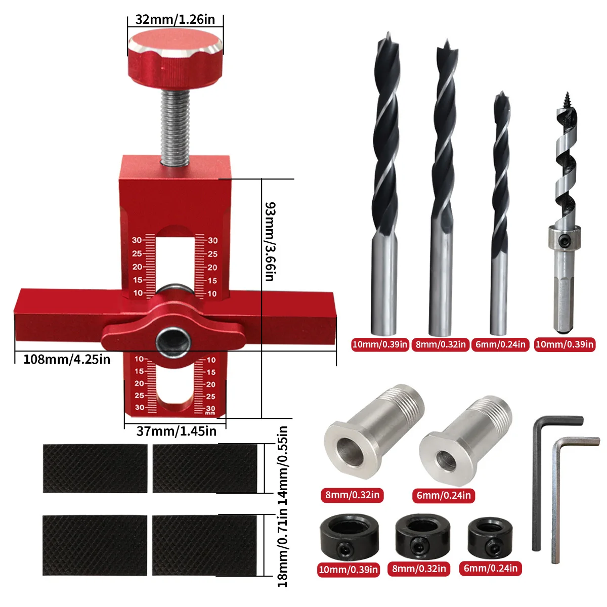 أداة تركيب باب خزانة النجارة مع أداة تحديد موقع باب الخزانة القابلة للتعديل، أداة تركيب سريع لأبواب الخزانة #2