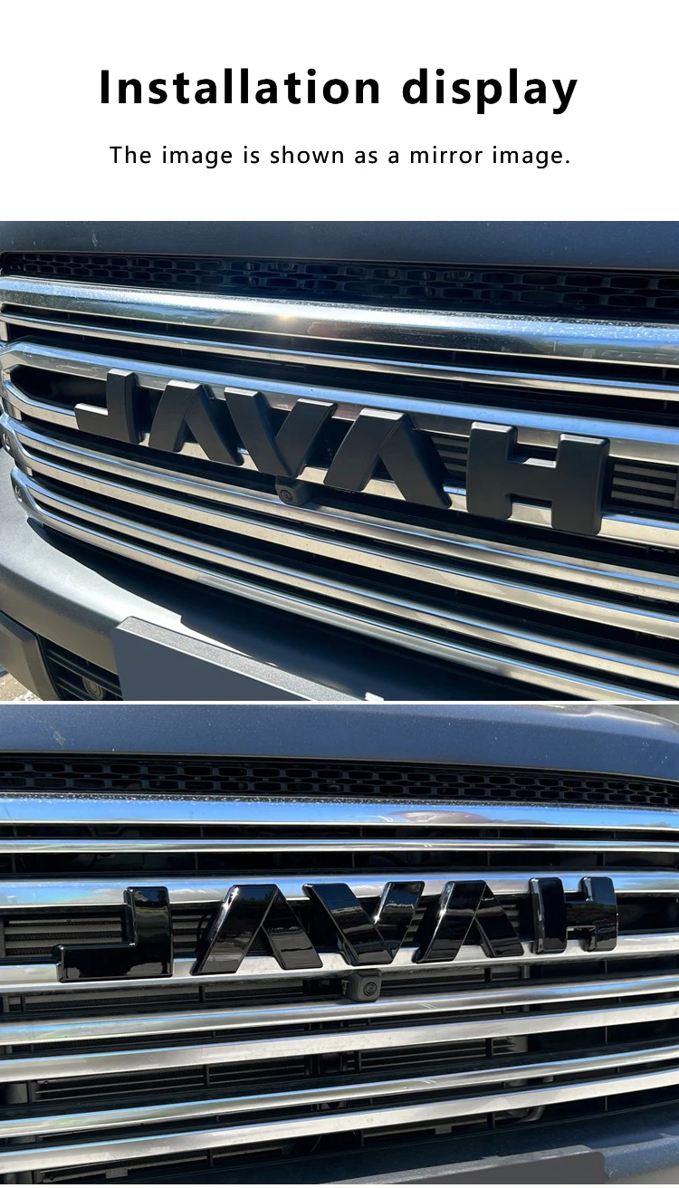 Auto-Frontgrill-Embleme Passend für Haval H9 2024-2026 V7 2023-2024 Geschwärztes Overlay-Logo ABS Spritzguss-Aufkleber – Detail 2