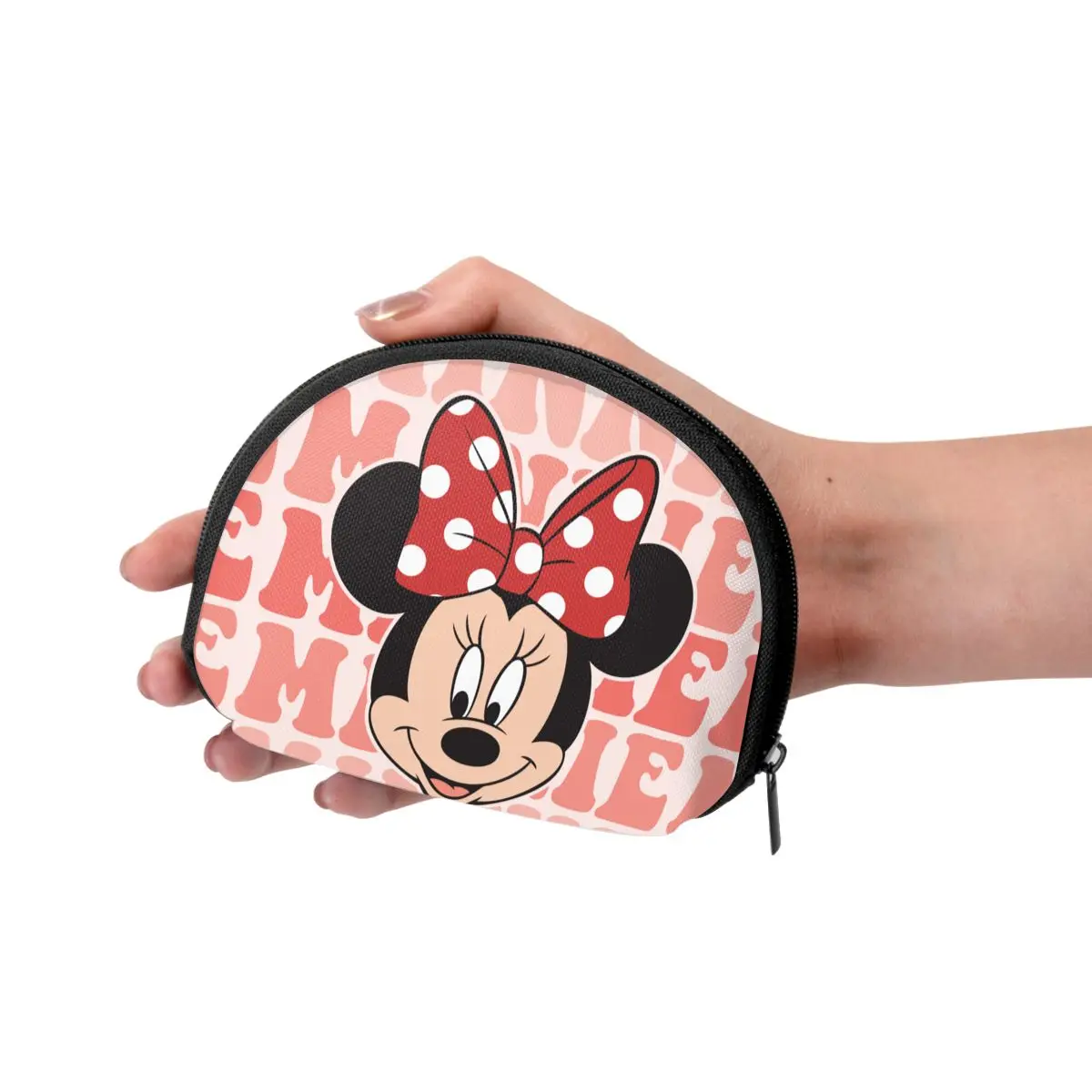 Minnie Mouse Small Wallet for Girls Kids Portable Fashion Coin Bag Purse ID Card Storage Case